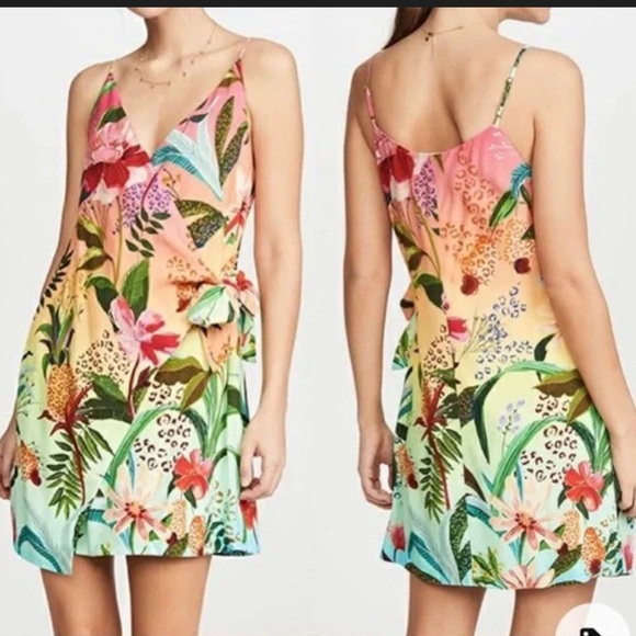 FARM Rio Colorful Tropical Mini Dress - Picture 1 of 5